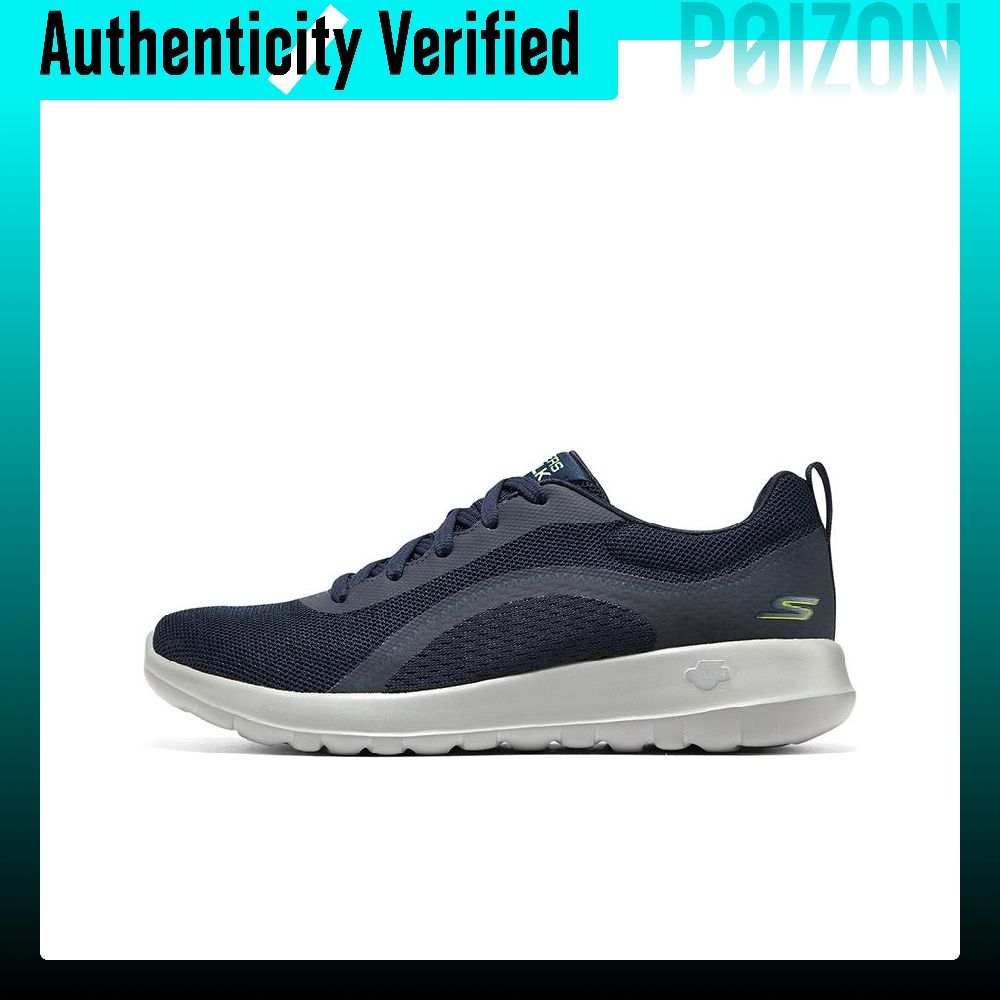 Men'S Shoes - スケッチャーズ GO WALK Ma メッシュ、テキスタイル素材のローカットカジュアルシューズ、メンズ、ブルー、216235-NVY